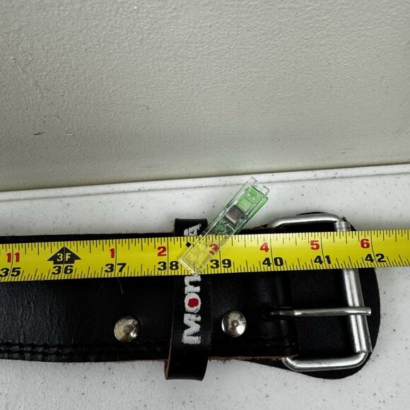 Monsta Clothing CO. Two Pin Leather Weight Lifting Belt Small - Picture 14 of 16